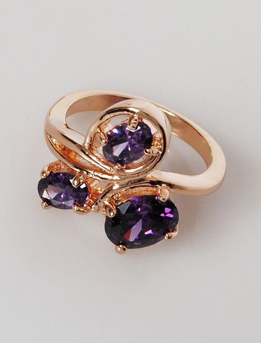 

Кольцо из бижутерного сплава р.  Lotus Jewelry 3031R-18am, аметист, 3031R-18am