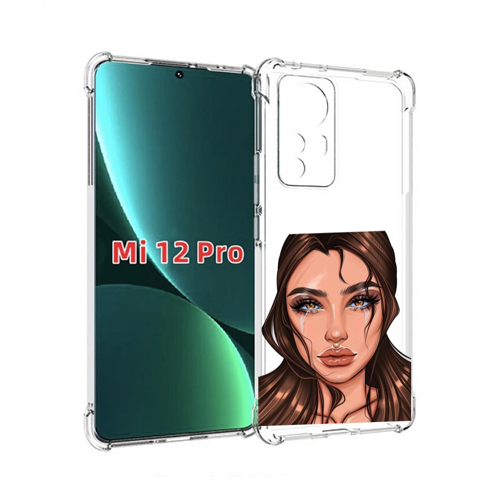 

Чехол MyPads плачущая-девушка женский для Xiaomi 12S Pro, Прозрачный, Tocco