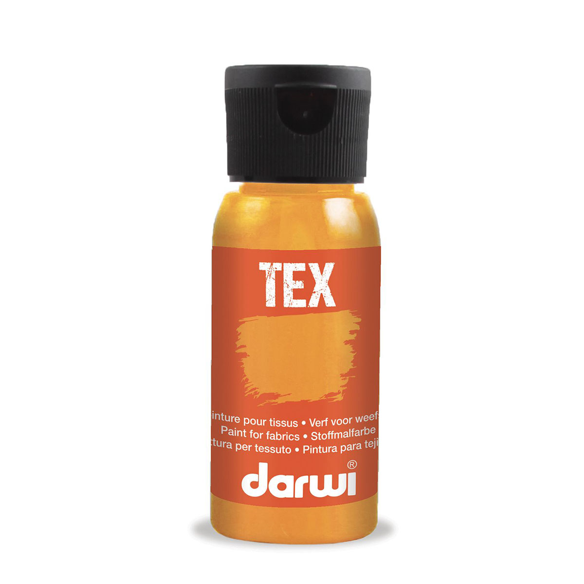 фото Краска для ткани darwi tex da0100050, 50 мл 763 оранжевый неон