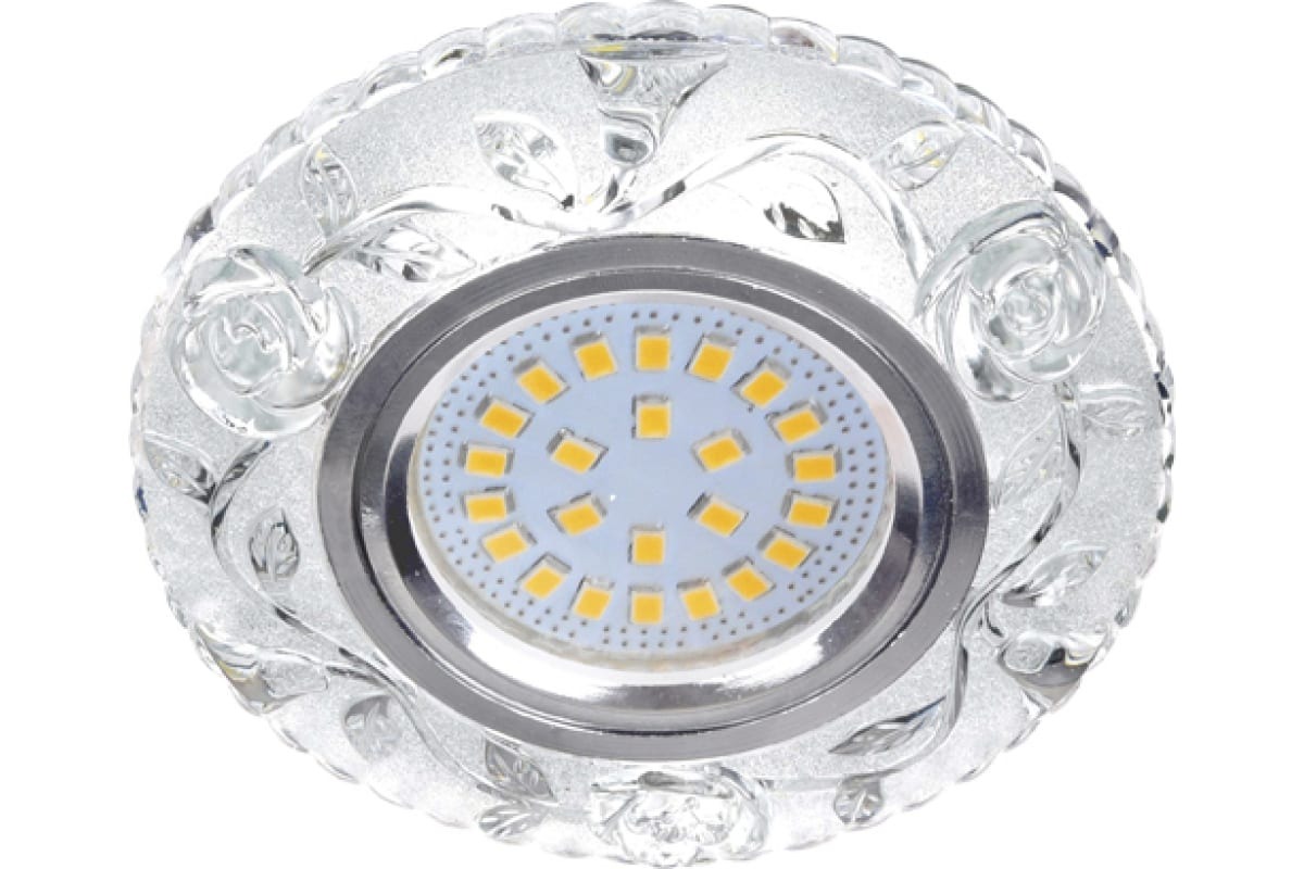 

Светильник встраиваемый Ecola MR16 LD7071 GU5.3 с подсветкой Розы FT16CREFB