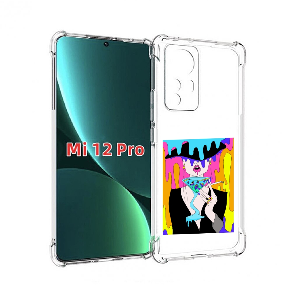 

Чехол MyPads плавленая девушка акварель женский для Xiaomi 12S Pro, Прозрачный, Tocco