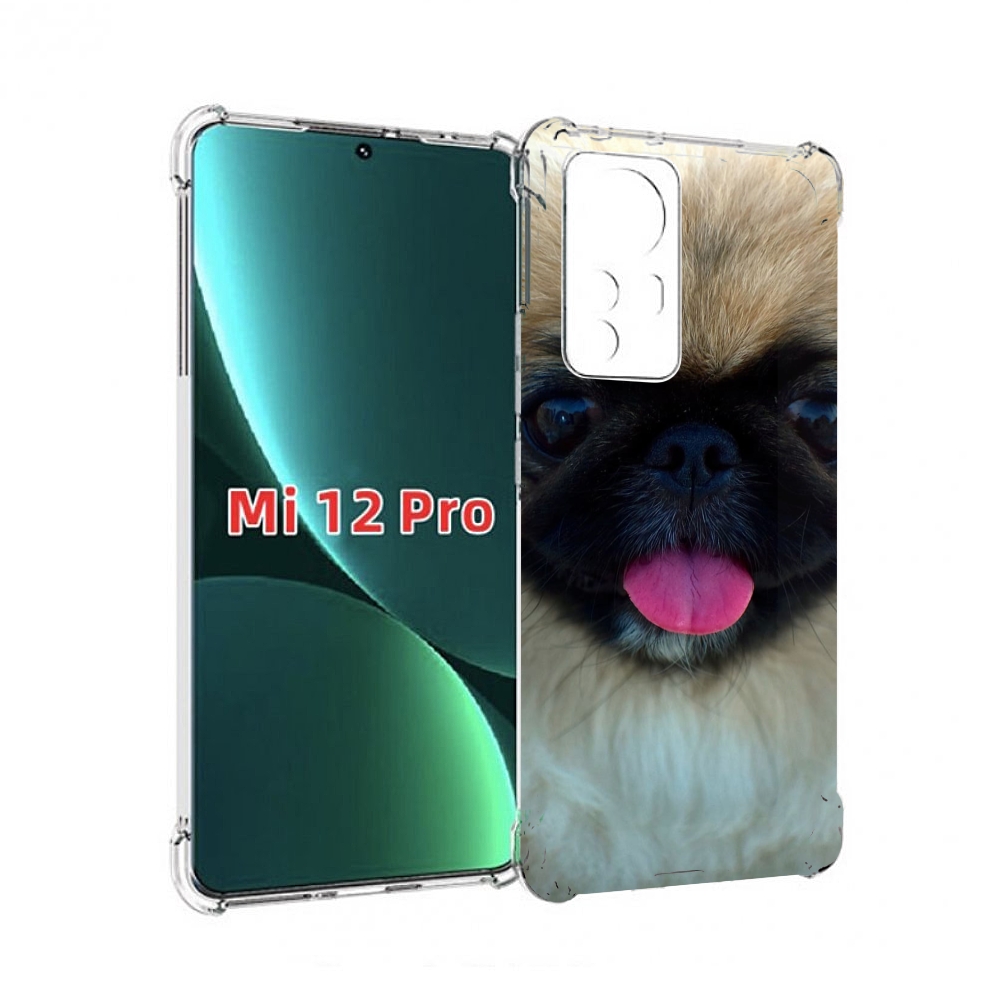 

Чехол MyPads пекинез для Xiaomi 12S Pro, Прозрачный, Tocco
