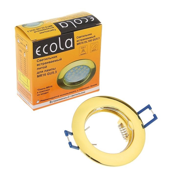 

Светильник встраиваемый Ecola MR16 DL100 GU5.3 литой FG1601EFF