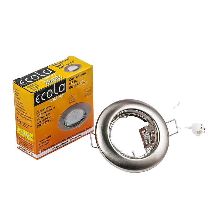 

Светильник встраиваемый Ecola Light MR16 DL92 GU5.3 FS1612EFY