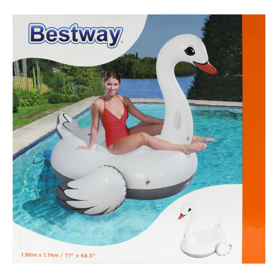 

Игрушка для плавания Bestway Лебедь 196 x 174 см, Белый