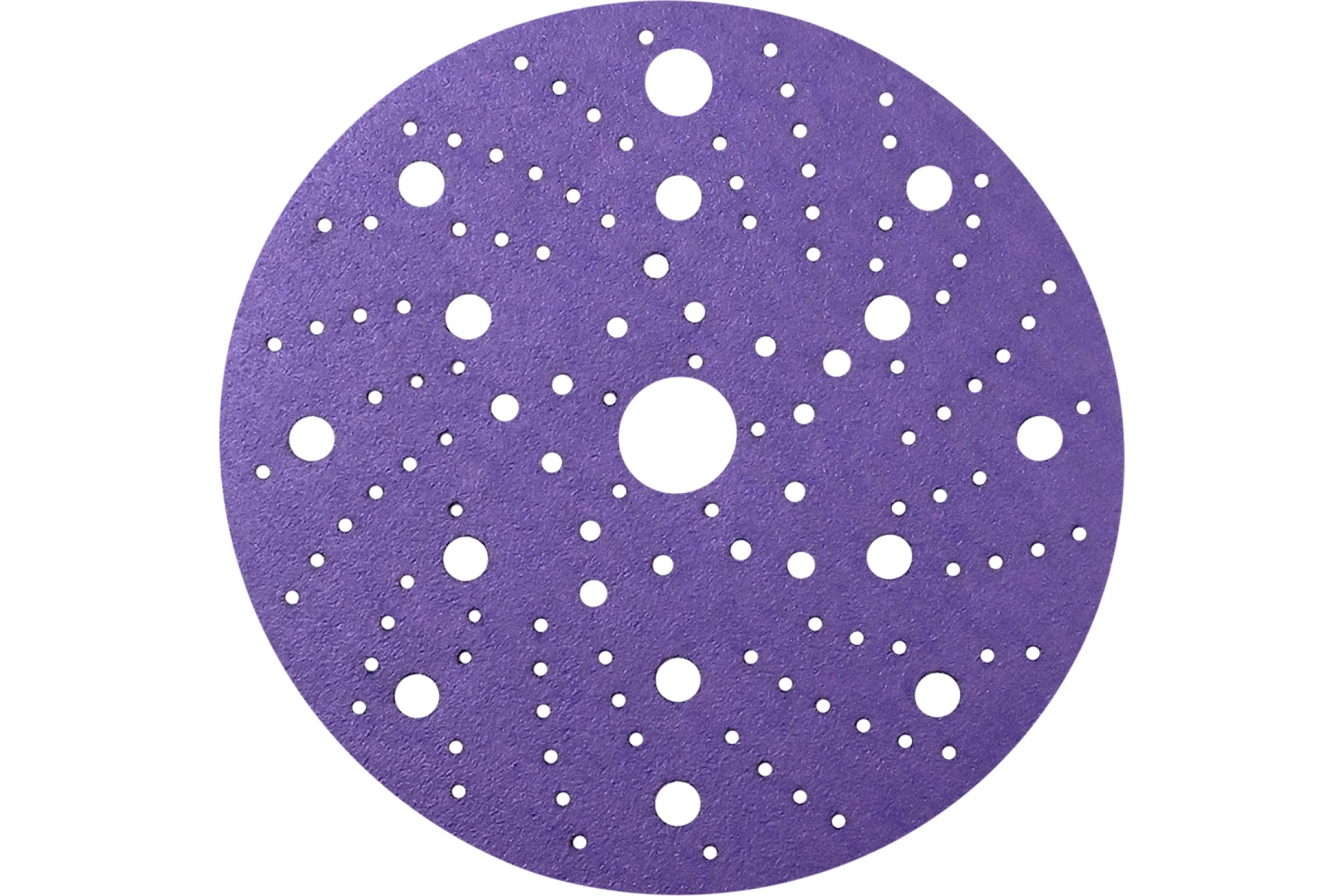 SANDWOX Диск шлифовальный на пленочной основе 328 Purple Zirconia Multi holes (150мм, Р120