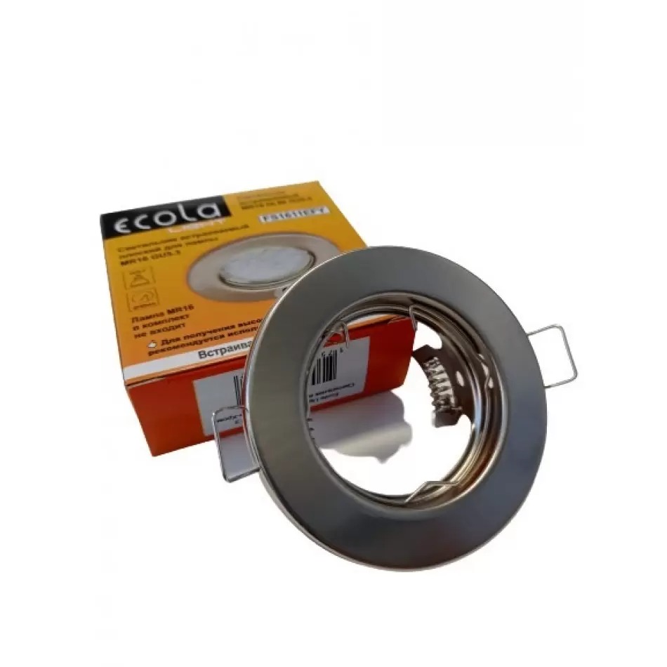 

Светильник встраиваемый Ecola Light MR16 DL90 GU5.3 плоский FS1611EFY