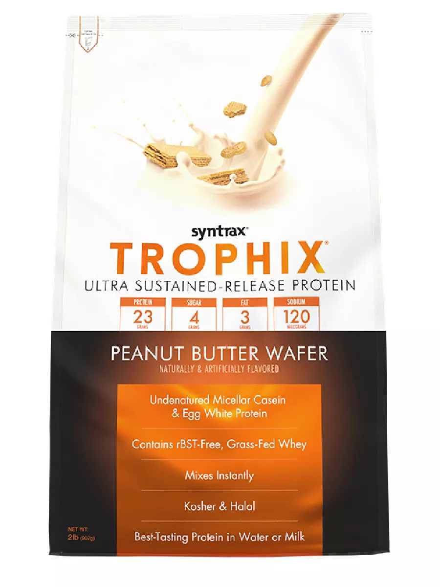 Протеин Syntrax Trophix Peanut Butter Wafer 907 г Вафли с арахисовым маслом 3399₽