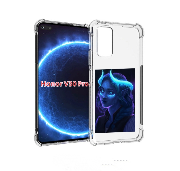 

Чехол бампер MyPads девушка синяя ледяная женский для Honor, Прозрачный, Tocco