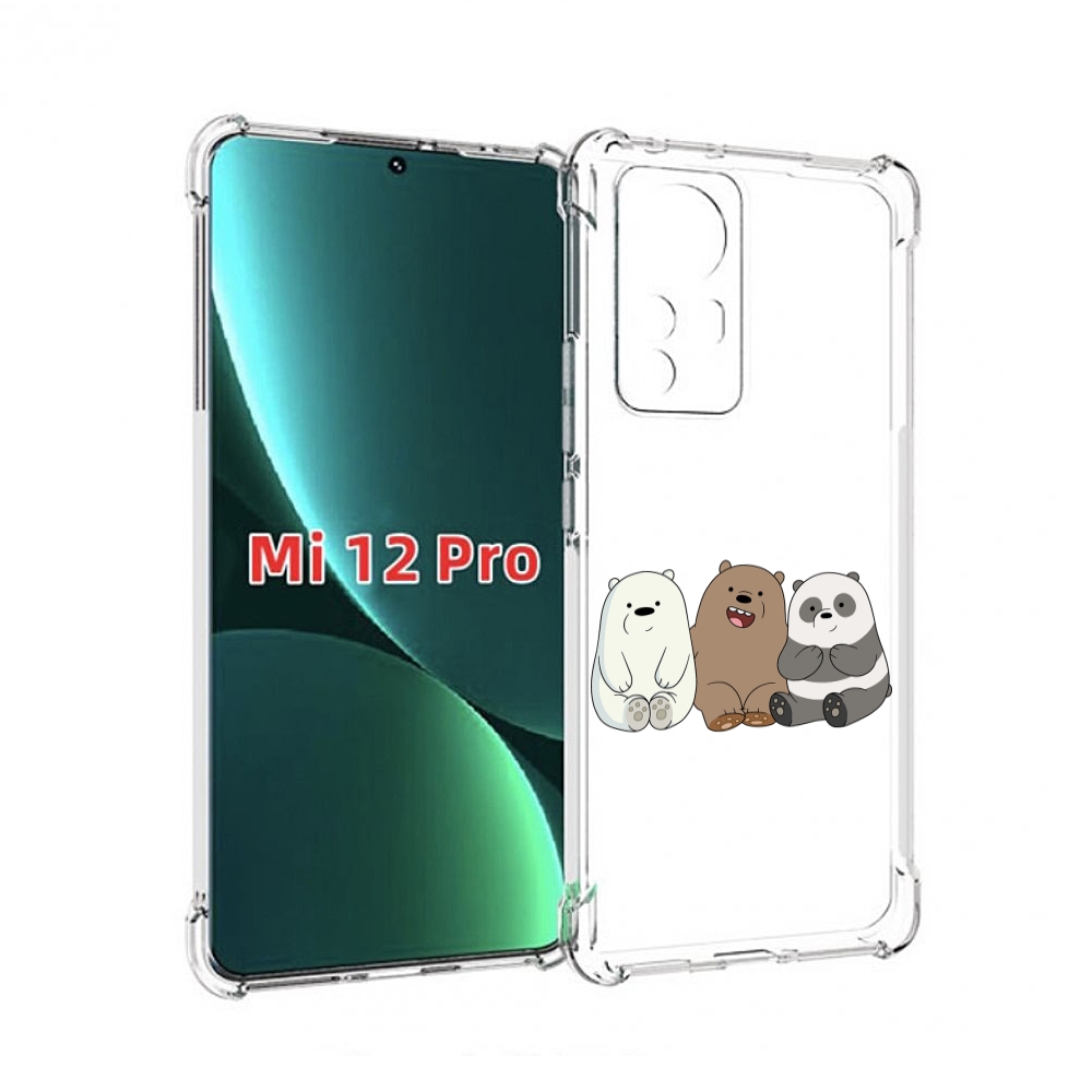 

Чехол MyPads панды детский для Xiaomi 12S Pro, Прозрачный, Tocco