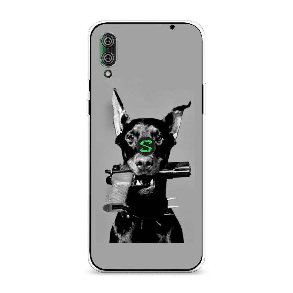 

Силиконовый чехол "Доберман" на Xiaomi Black Shark 2 Pro, Разноцветный, 36450-1