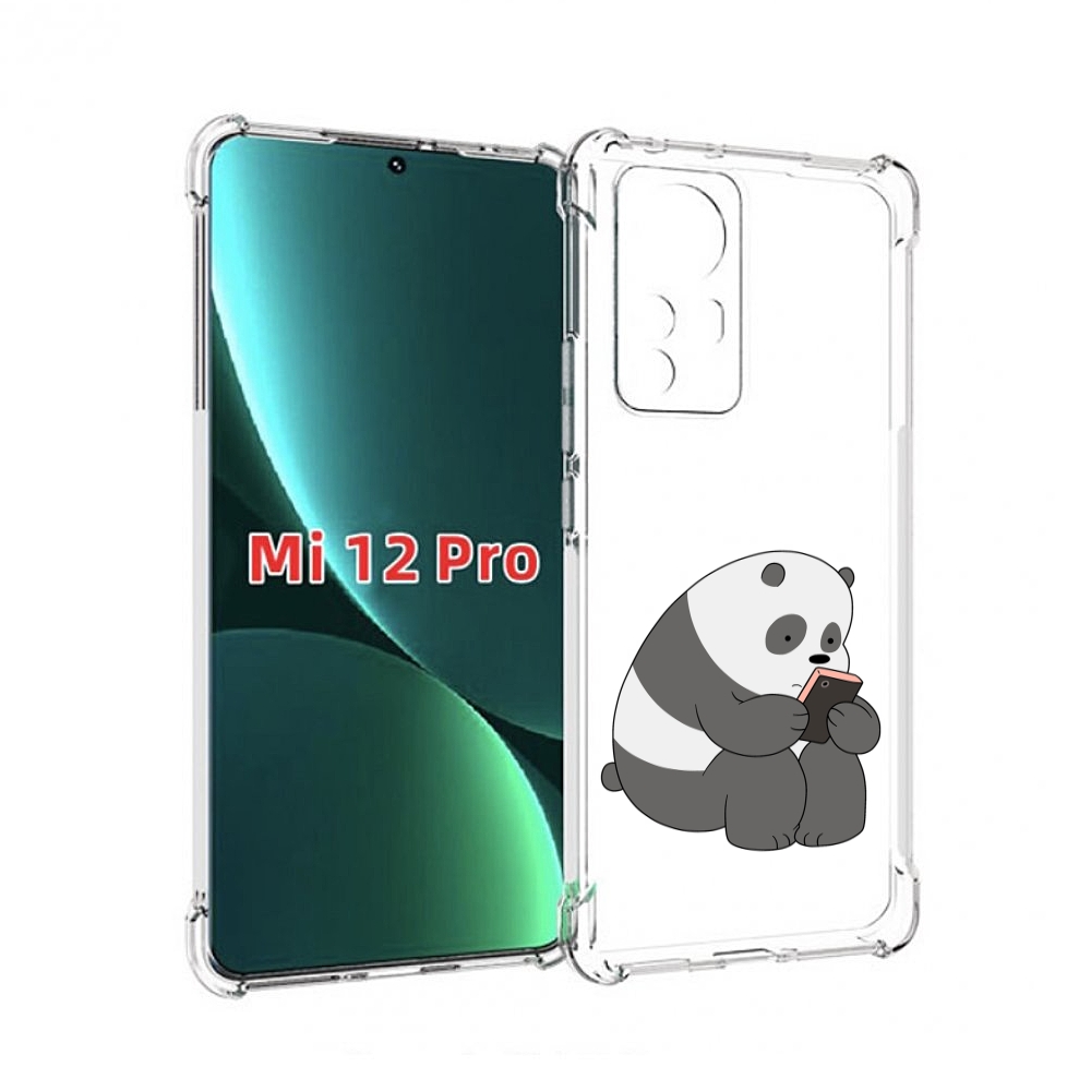 

Чехол MyPads панда-в-телефоне для Xiaomi 12S Pro, Прозрачный, Tocco