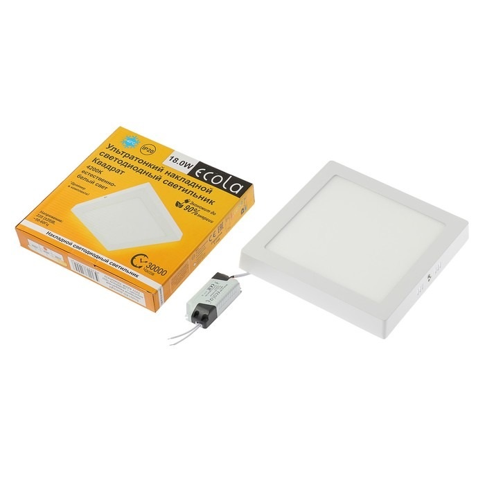 

Светильник накладной Ecola LED downlight с драйвером 18W 220V 4200K DSSV18ELC