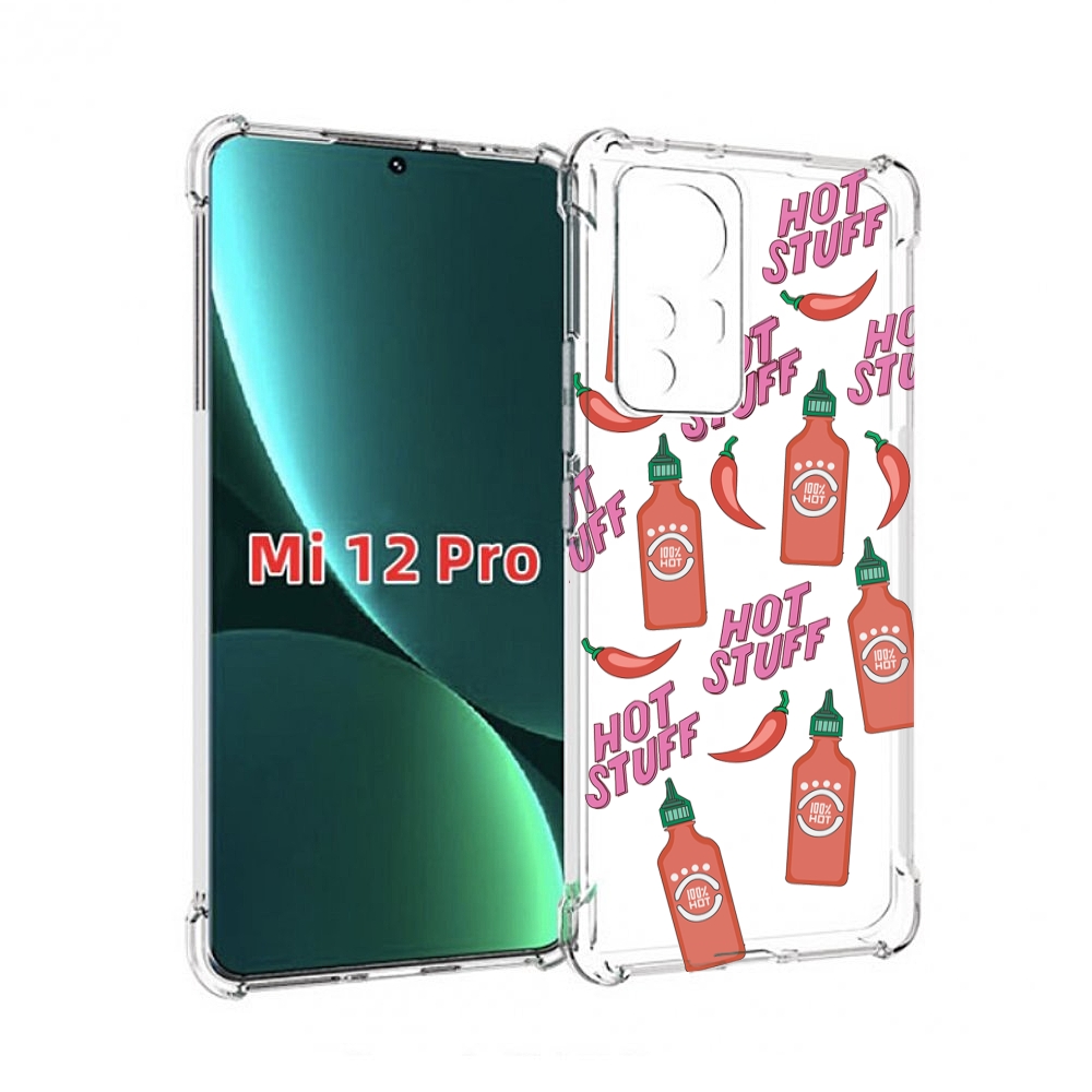 

Чехол MyPads острые-перчики для Xiaomi 12S Pro, Прозрачный, Tocco