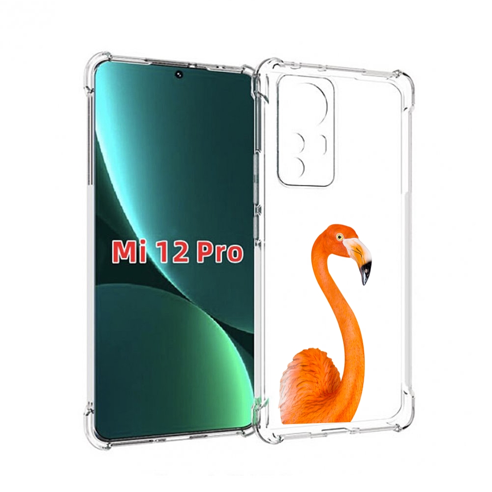 

Чехол MyPads оранжевый-фламинго для Xiaomi 12S Pro, Прозрачный, Tocco