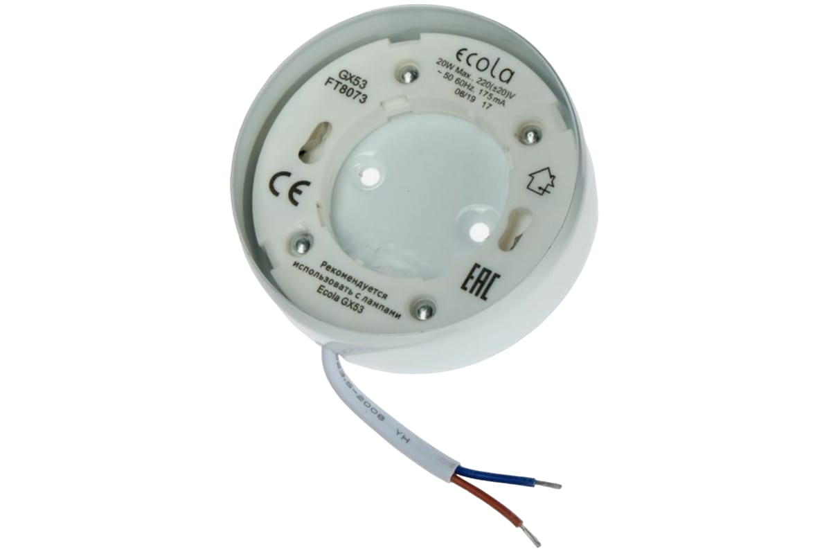 

Светильник накладной Ecola GX53 FT8073 FW5380ECB