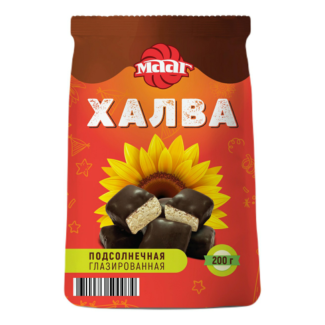 

Халва Мааг в шоколадной глазури 200 г