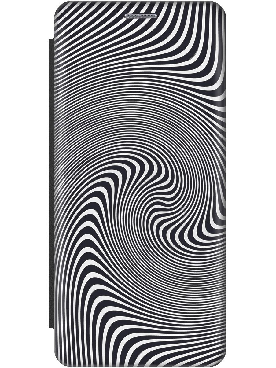 

Чехол-книжка на Samsung Galaxy A32 c принтом "Черно-белая иллюзия" черный, Белый;серый, 9528