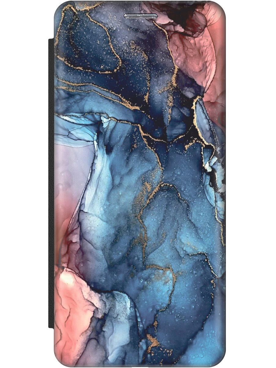 

Чехол-книжка на Samsung Galaxy A32 c принтом "Сине-розовый мрамор" черный, Розовый;синий, 9528