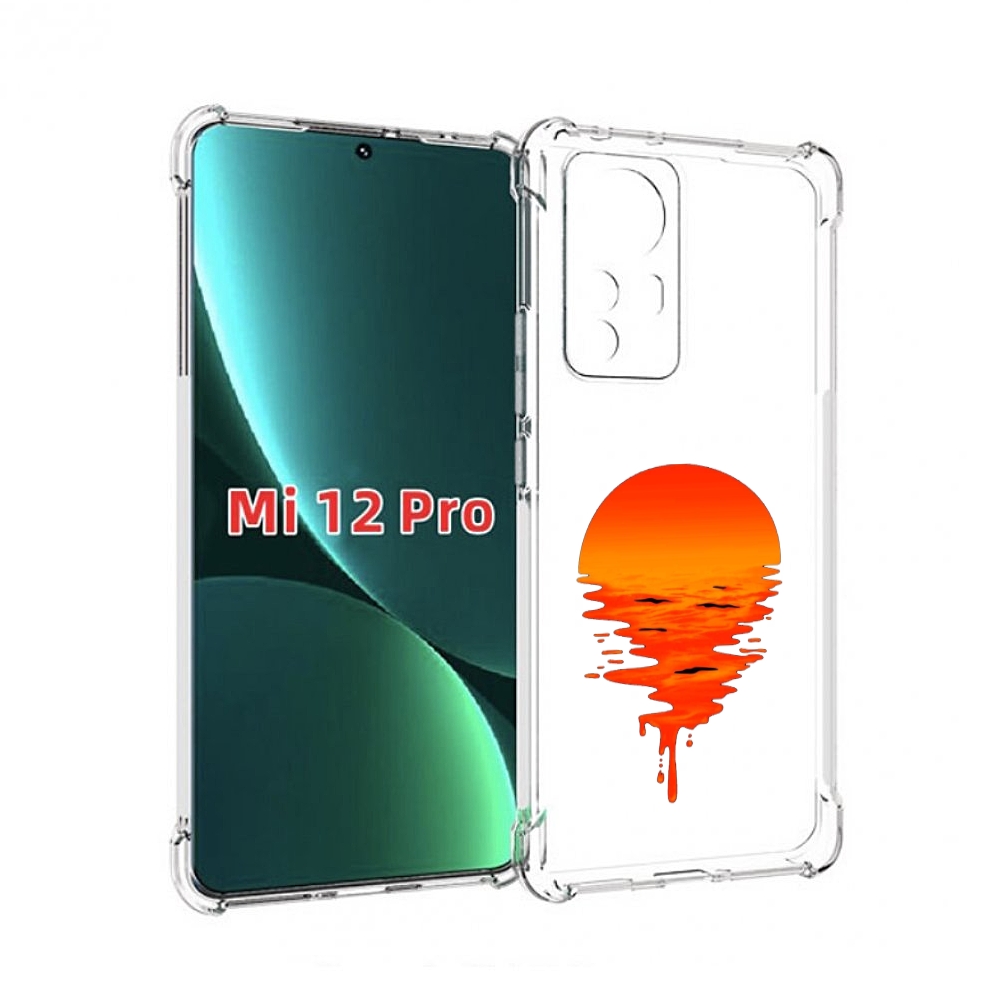 

Чехол MyPads оранжевый закат на воде для Xiaomi 12S Pro, Прозрачный, Tocco