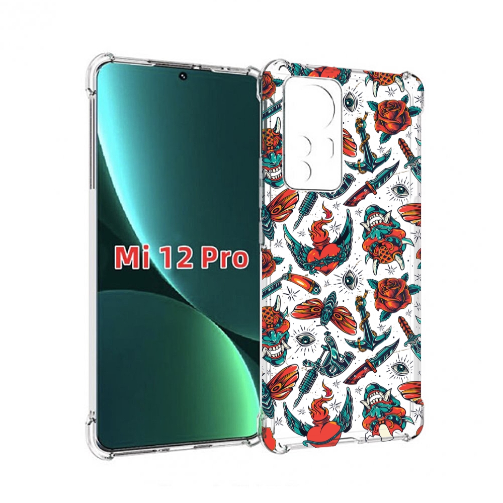 

Чехол MyPads олд-скул-пак для Xiaomi 12S Pro, Прозрачный, Tocco