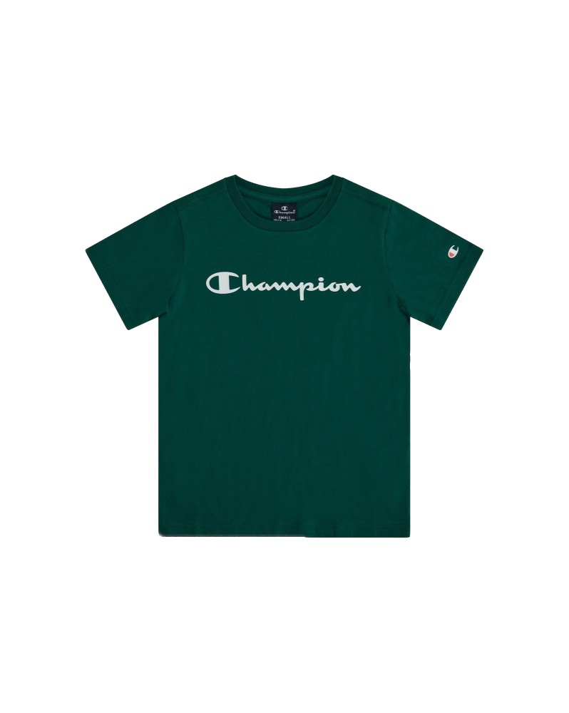 фото Футболка champion legacy american classics crewneck t-shirt 305365-gs502 цв.зеленый р.156