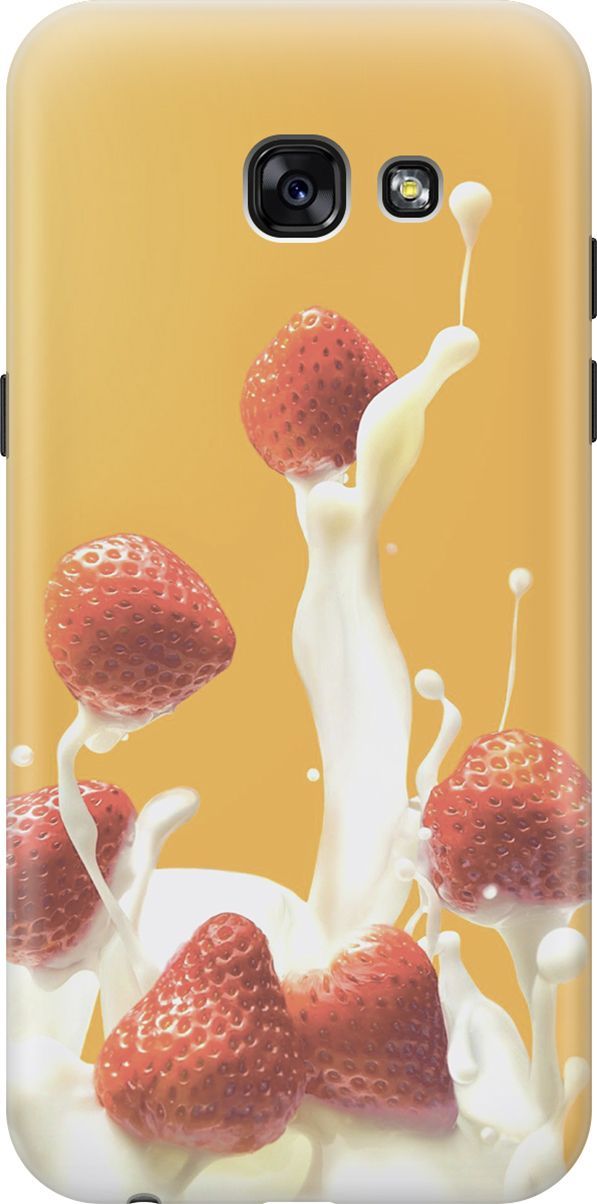 

Чехол на Samsung Galaxy A5 (2017) с принтом "Клубника и сливки", Белый;желтый, 7149