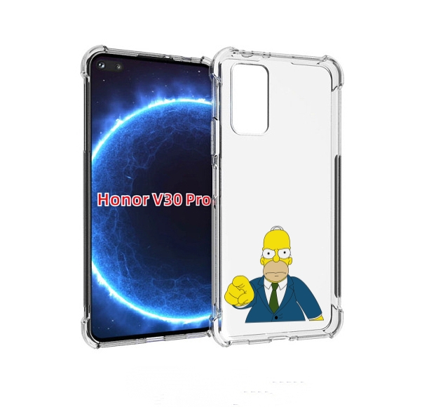 

Чехол бампер MyPads гомер-злой для Honor V30 Pro, Прозрачный, Tocco