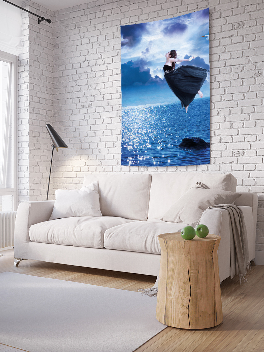 

Вертикальное фотопанно на стену JoyArty Парящая над океаном 150x200 см, Парящая над океаном