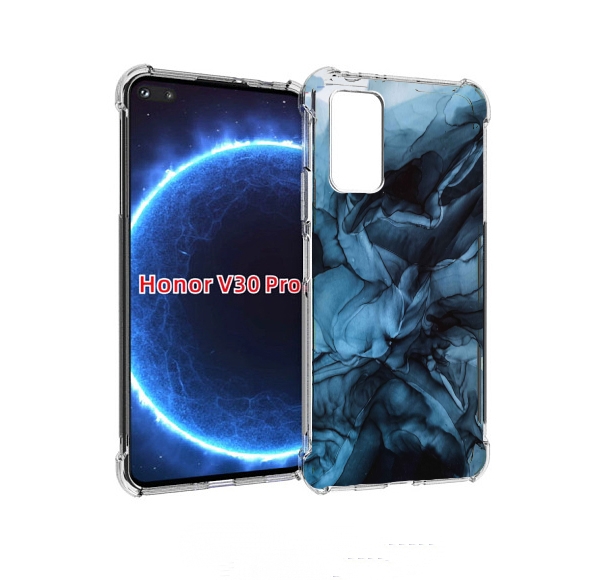 

Чехол бампер MyPads голубой дымок для Honor V30 Pro, Прозрачный, Tocco