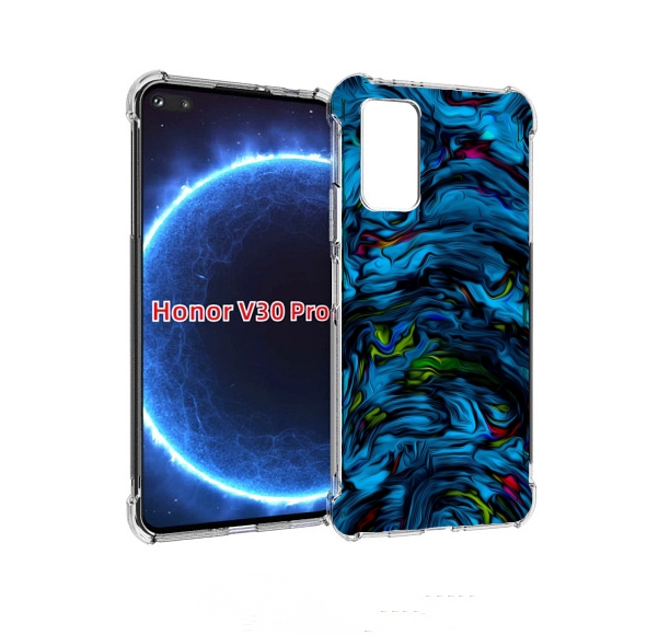 

Чехол бампер MyPads голубая краска в темноте для Honor V3, Прозрачный, Tocco