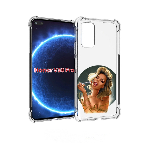 

Чехол бампер MyPads голодная-девушка-модель женский для Huawei H, Прозрачный, Tocco