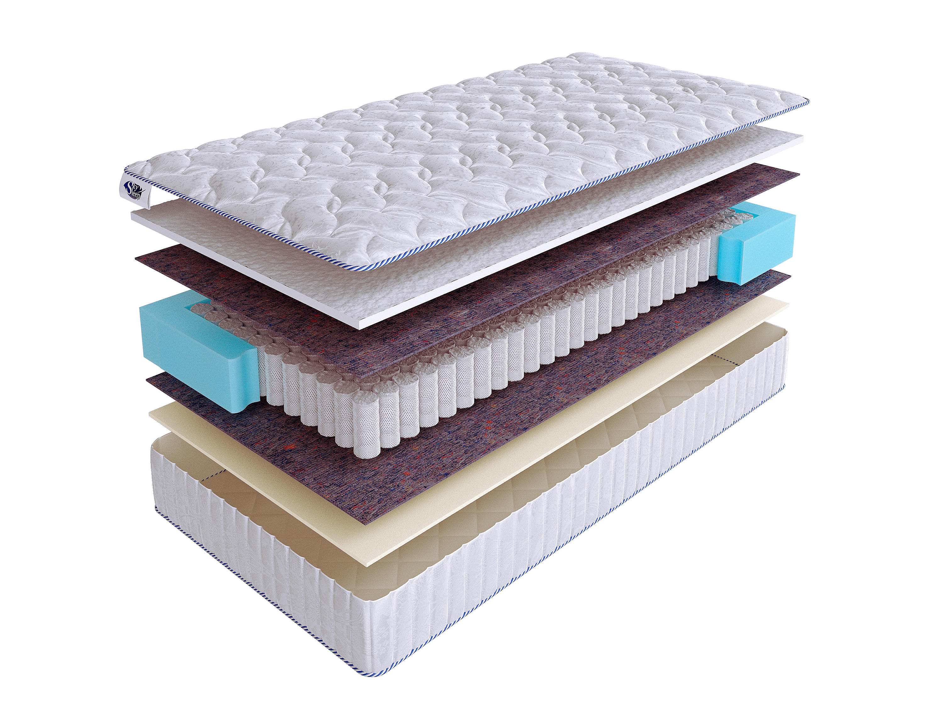 

Матрас SkySleep LIKE 3 S500 205x175, Белый, LIKE 3 S500