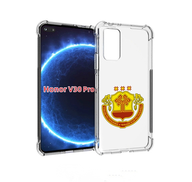 

Чехол бампер MyPads герб-чувашии-чебоксары для Honor V30, Прозрачный, Tocco