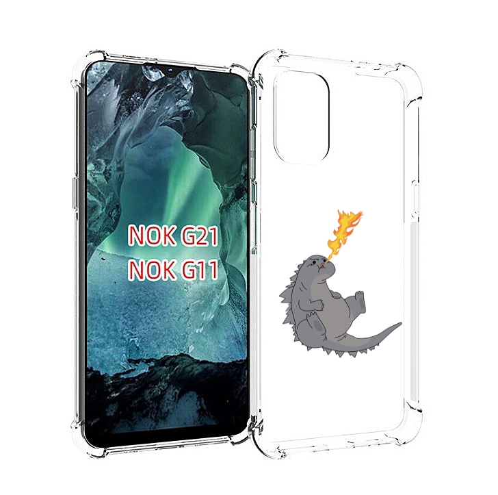 

Чехол Mypads Огнедышащий-Дракончик Для Nokia G11/G21, Прозрачный, Tocco