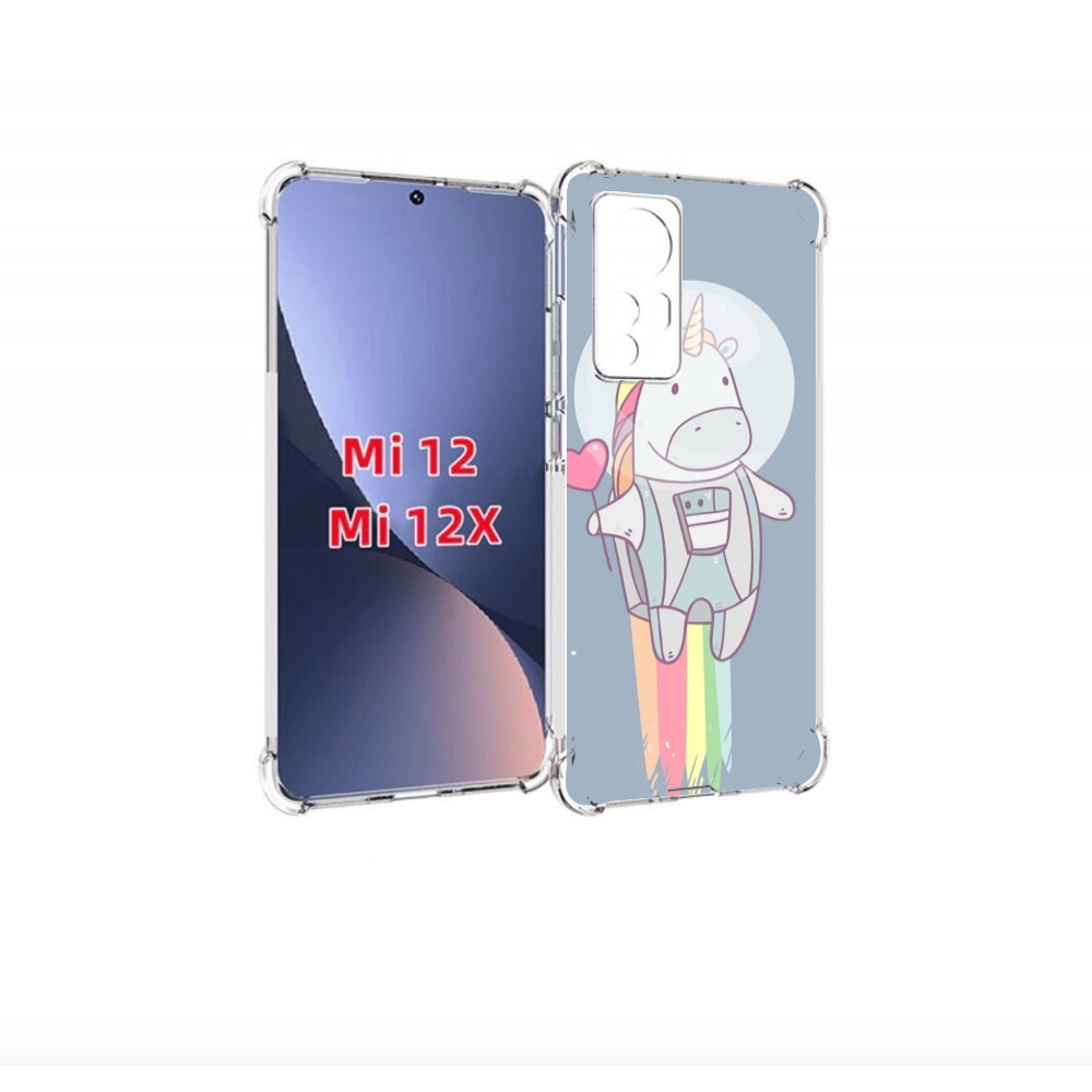

Чехол бампер MyPads единорог летит за орбиту для Xiaomi 12., Прозрачный, Tocco