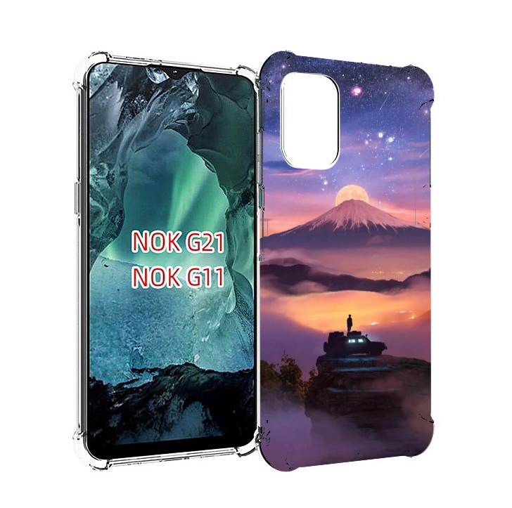 

Чехол Mypads Ночь-В-Горах Для Nokia G11/G21, Прозрачный, Tocco