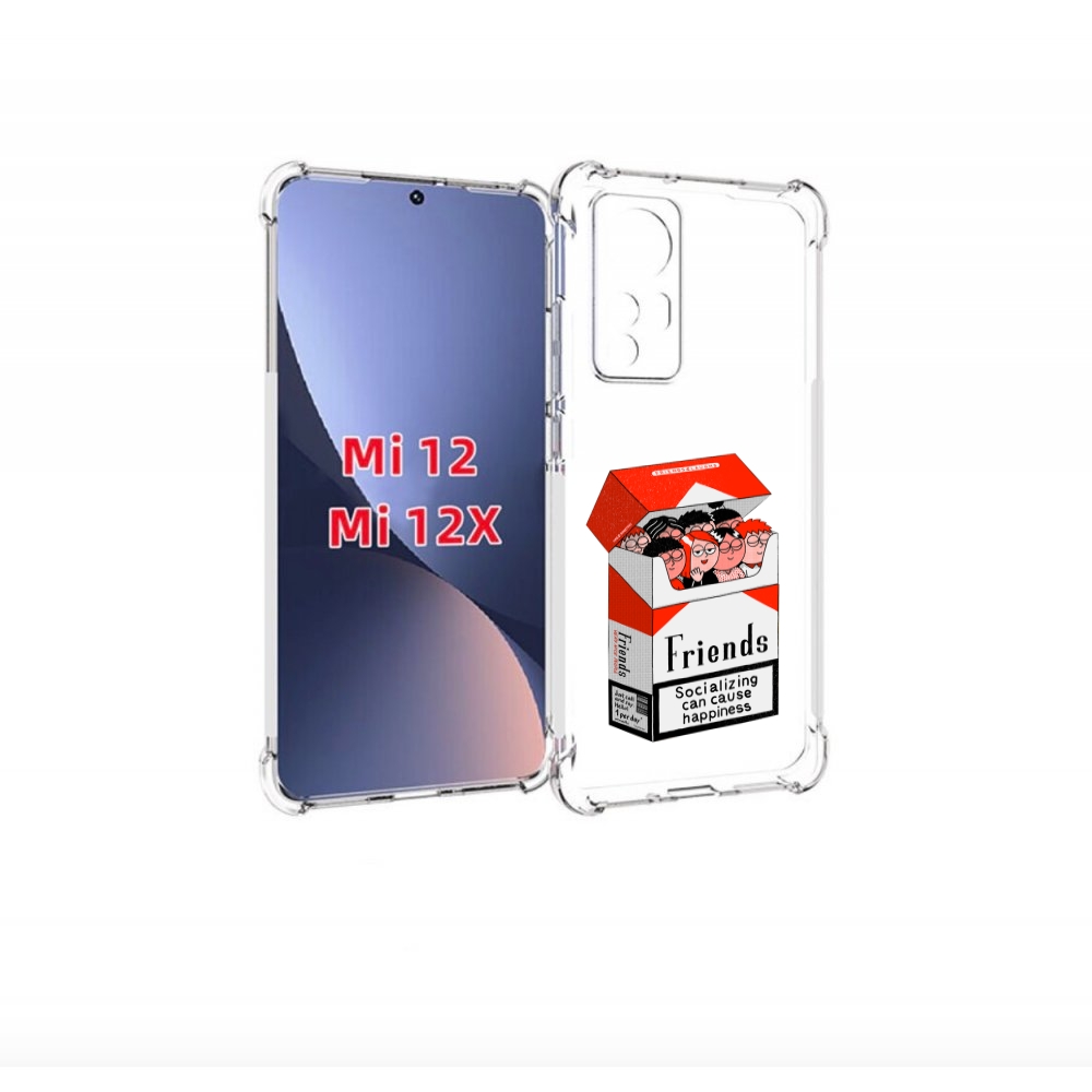 

Чехол бампер MyPads друзья для Xiaomi 12/Xiaomi 12X противоударный, Прозрачный, Tocco