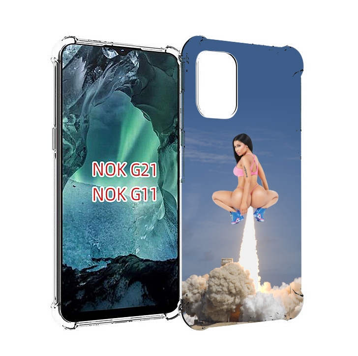 

Чехол Mypads Ники-Минаж-Ракета Детский Для Nokia G11/G21, Прозрачный, Tocco