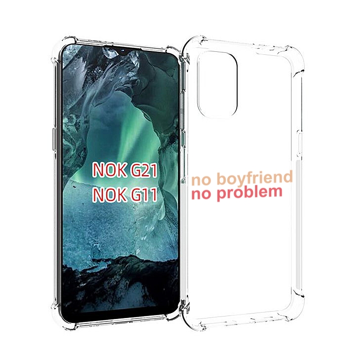 

Чехол Mypads Нет-Парня-Нет-Проблем Для Nokia G11/G21, Прозрачный, Tocco
