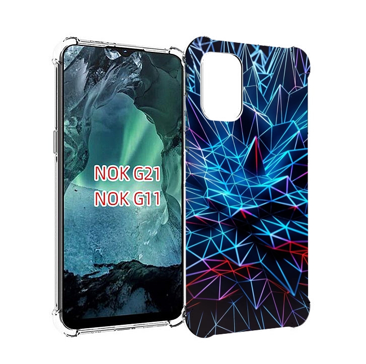 

Чехол Mypads Неоновая-Абстракция Для Nokia G11/G21, Прозрачный, Tocco