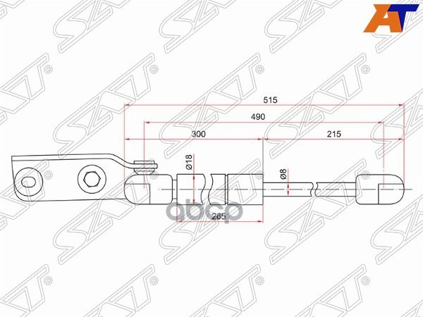 

Амортизатор Крышки Багажника Nissan Ad/Wingroad Y11 99-05 Lh (левый) Sat арт. ST-90453-WD0