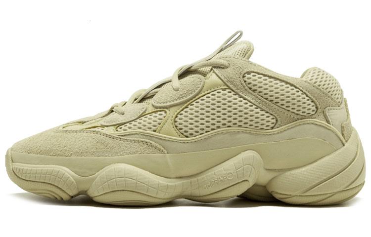 

Кроссовки унисекс Adidas Yeezy 500 Supermoon Yellow 2018 бежевые 36 EU, Бежевый, Yeezy 500 Supermoon Yellow 2018