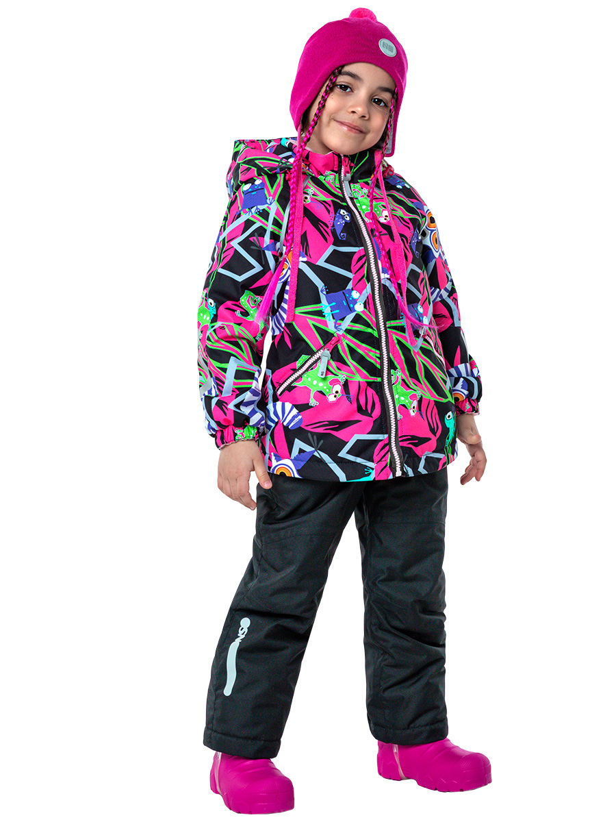 

Комплект верхней одежды NIKASTYLE 7м1623, фуксия/черный, 116, Разноцветный, 7м1623