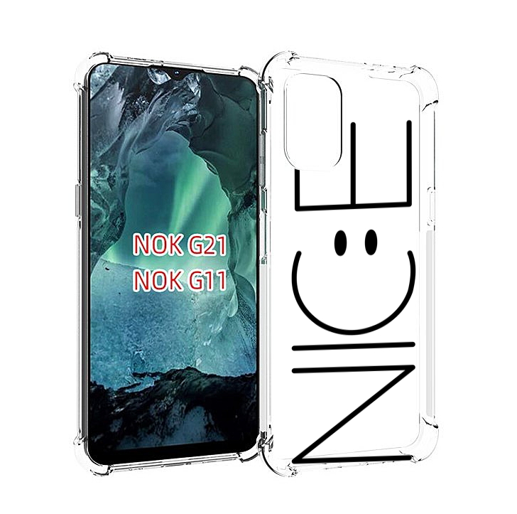

Чехол Mypads Найс-Надпись Для Nokia G11/G21, Прозрачный, Tocco