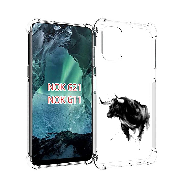 

Чехол Mypads Бык Для Nokia G11/G21, Прозрачный, Tocco