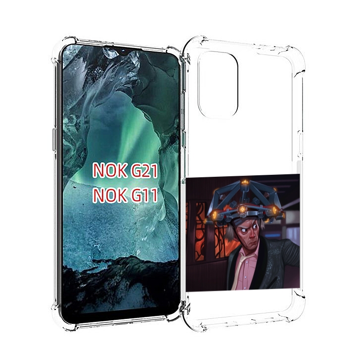 

Чехол Mypads Назад-В-Будущее Для Nokia G11/G21, Прозрачный, Tocco