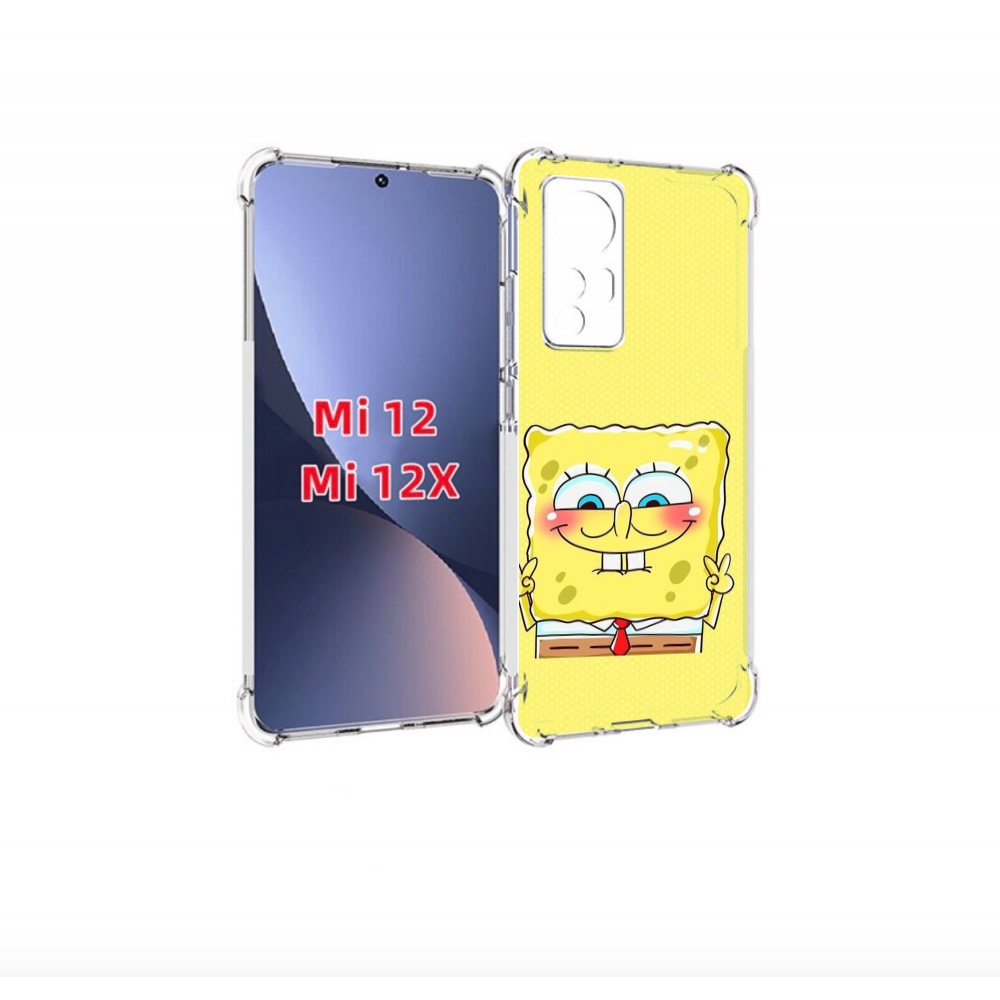 

Чехол бампер MyPads довольный милый спанчбоб для Xiaomi 12., Прозрачный, Tocco