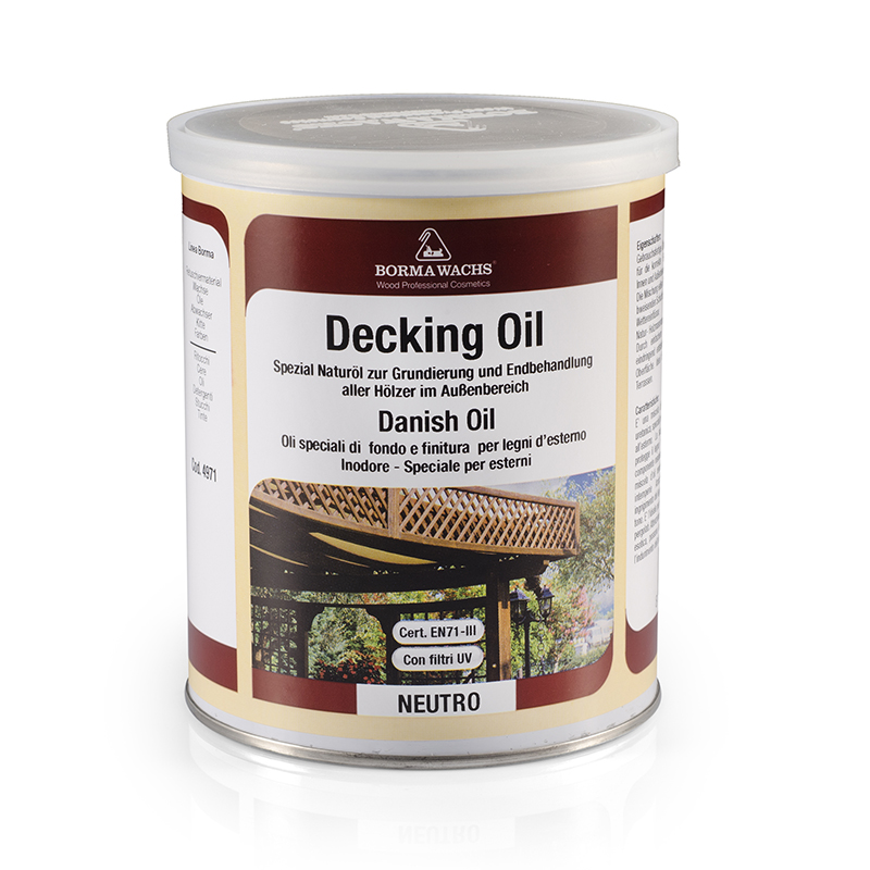 фото Датское масло borma decking oil (1 л 60% блеска ) borma wachs