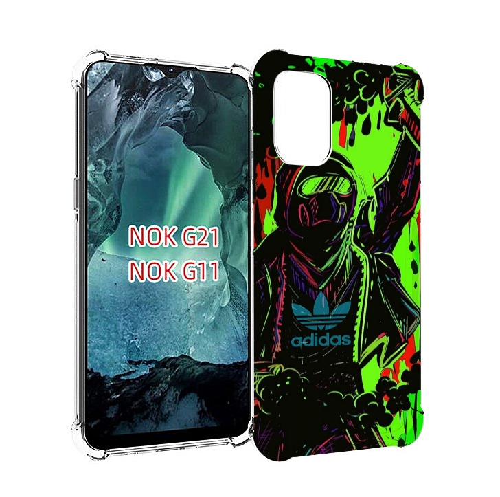 

Чехол Mypads Мужчина В Красках Адидас Для Nokia G11/G21, Прозрачный, Tocco